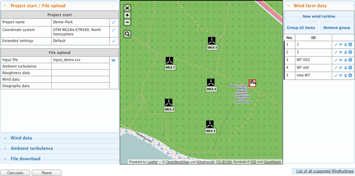 OpenStreetMap maps in wake2e